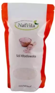 Natvita Sól Kłodawska różowa Miałka 700G Artykuły Spożywcze Przyprawy