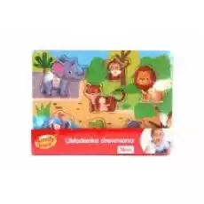 Układanka drewniana ZOO 7 el Anek Dla dziecka Zabawki Puzzle