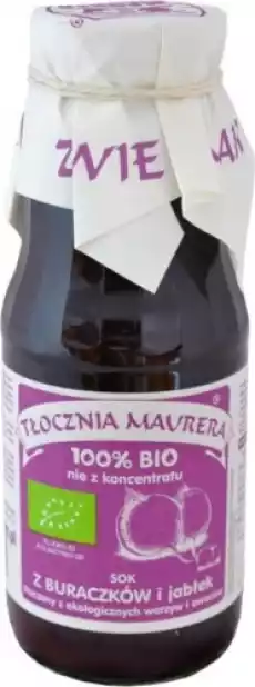 SOK BURACZKOWY Z JABŁKIEM BIO 300 ml TŁOCZNIA MAURERA Artykuły Spożywcze Produkty dietetyczne Soki