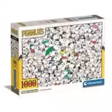 Puzzle 1000 Compact Impossible Peanuts Clementoni Dla dziecka Zabawki Puzzle