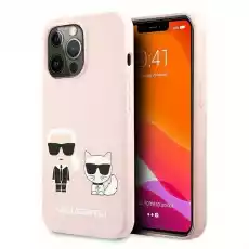 Karl Lagerfeld KLHCP13XSSKCI iPhone 13 Pro Max 67 hardcase jasno różowylight pink Silicone Karl Choupette Telefony i akcesoria Akcesoria telefoniczne Etui