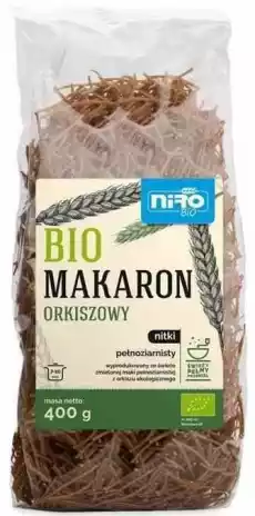 Makaron orkiszowy nitki 400 g BIO Artykuły Spożywcze Makarony