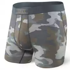 Bokserki męskie szybkoschnące SAXX VIBE Boxer Brief Modern Fit moro szare Odzież obuwie dodatki Bielizna męska