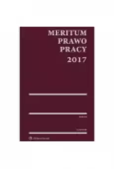 Meritum Prawo Pracy 2017 Książki Podręczniki i lektury