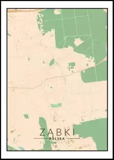 Ząbki mapa kolorowa plakat Wymiar do wyboru 20x30 cm Dom i ogród Wyposażenie wnętrz Dekoracja Obrazy i plakaty