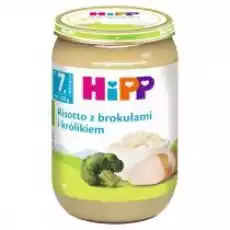 Hipp Risotto z brokułami i królikiem po 7 miesiącu zestaw 3 x 220 g Dla dziecka Akcesoria dla dzieci Karmienie dziecka