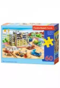Puzzle 60 el Big Construction Site Dla dziecka Zabawki Puzzle