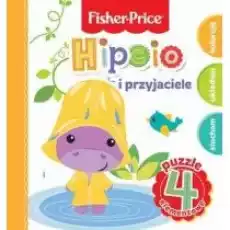 Fisher Price Puzzle 4 el Hipcio i przyjaciele Książki Dla dzieci