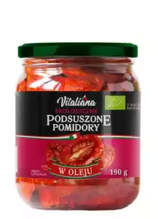 POMIDORY PODSUSZONE W OLEJU BIO 190 g VITALIANA Artykuły Spożywcze Przetwory