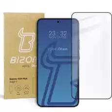 Szkło hartowane Bizon Glass Edge 2 do Galaxy S23 Plus czarne Telefony i akcesoria Akcesoria telefoniczne Folie ochronne