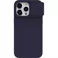 Etui z ochroną aparatu Nillkin CamShield Silky do iPhone 15 Pro ciemnofioletowe Telefony i akcesoria Akcesoria telefoniczne Pokrowce i kabury do telefonów