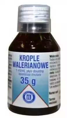 KROPLE WALERIANOWE 35g Zdrowie i uroda Zdrowie FarmaceutykiLeki