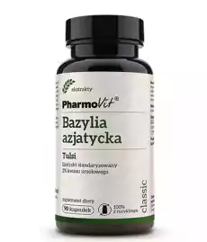 PHARMOVIT BAZYLIA AZJATYCKA TULSI 90 KAPSUŁEK Zdrowie i uroda Zdrowie Witaminy minerały suplementy diety