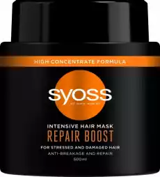 Syoss Intensive Hair Mask Repair Boost intensywnie regenerująca maska do włosów suchych i zniszczonych 500ml Zdrowie i uroda Kosmetyki i akcesoria Pielęgnacja i stylizacja włosów Maski do włosów