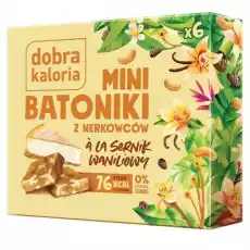 Mini batoniki z nerkowców ala sernik 102 g zestaw 14 szt Artykuły Spożywcze Zdrowa żywność