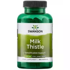 Swanson Fs Milk Thistle 500 Mg 100 K Zdrowie i uroda Zdrowie Witaminy minerały suplementy diety