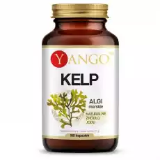 Yango Kelp Naturalne Źródła Jodu 100 kapsułek Zdrowie i uroda