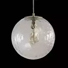 Embassy Interiors Szklana lampa kula transparentna refleksyjna śr 25 cm Dom i ogród Wyposażenie wnętrz Oświetlenie Lampy sufitowe