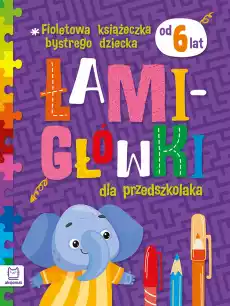 Fioletowa książeczka bystrego dziecka Łamigłówki dla przedszkolaka 6 Książki Dla dzieci Edukacyjne