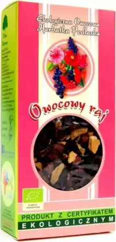 HERBATKA OWOCOWY RAJ BIO 100 g DARY NATURY Artykuły Spożywcze Herbata