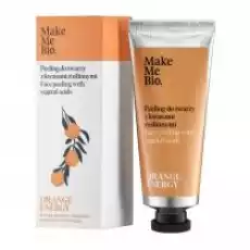 Make Me Bio Orange Energy Peeling do twarzy z kwasami roślinnymi 40 ml Zdrowie i uroda Kosmetyki i akcesoria Pielęgnacja twarzy