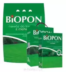 BIOPON Nawóz do trawnika z mchem granulat 5kg Dom i ogród Ogród Nawozy do roślin i kwiatów