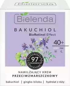 Bielenda Bakuchiol Bioretinol Effect Nawilżający Krem Przeciwzmarszczkowy 40 Dzieńnoc 50ml Zdrowie i uroda Kosmetyki i akcesoria Pielęgnacja twarzy Kremy do twarzy