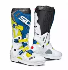 Buty offroad Sidi Atojo SRS yellow fluo white blue Motoryzacja Odzież motocyklowa