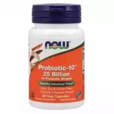 Now Foods Probiotic10 25 bilion 30 kapsułek wegańskich Artykuły Spożywcze