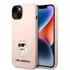 Karl Lagerfeld KLHCP14SSNCHBCP iPhone 14 61 hardcase różowypink Silicone Choupette Telefony i akcesoria Akcesoria telefoniczne Etui