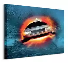 Obraz na płótnie Back To The Future Delorean 50x40 cm Dom i ogród