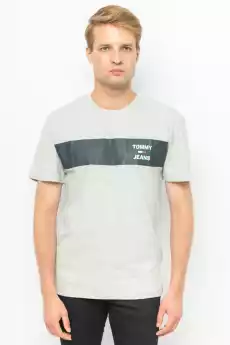 TSHIRT MĘSKI TOMMY JEANS SZARY Odzież obuwie dodatki Odzież męska