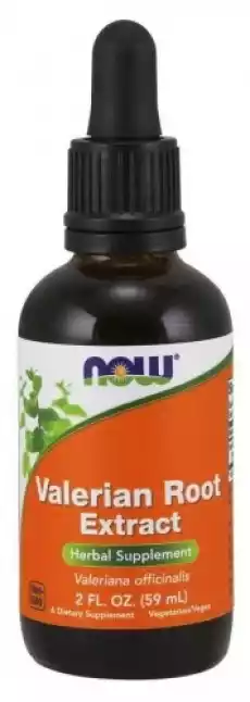 Waleriana Kozłek Lekarski Valerian Root 59 ml NOW FOODS Zdrowie i uroda Zdrowie Witaminy minerały suplementy diety