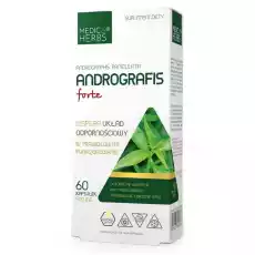 Andrografis Forte 500 mg 60 Kapsułek Medica Herbs Artykuły Spożywcze