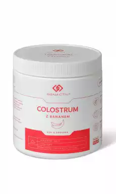 Genactiv Colostrum z bananem proszek 200 g Zdrowie i uroda Zdrowie Witaminy minerały suplementy diety