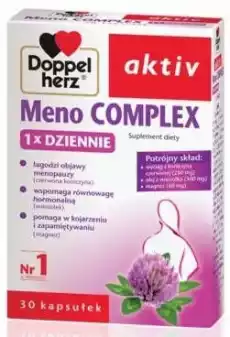 DOPPELHERZ Aktiv Meno Complex x 30 kapsułek Zdrowie i uroda Zdrowie Witaminy minerały suplementy diety