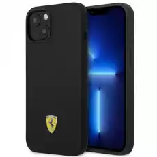 Ferrari FEHCP14SSIBBK iPhone 14 61 czarnyblack hardcase Silicone Metal Logo Telefony i akcesoria Akcesoria telefoniczne Etui