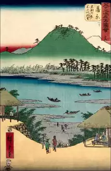 Kanbara View of the Fuji River from Iwabuchi Hill Hiroshige Ando plakat Wymiar do wyboru 20x30 cm Dom i ogród Wyposażenie wnętrz Dekoracja Obrazy i plakaty