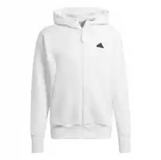 Bluza z kapturem męska adidas NEW ZNE PREMIUM FL biała IN5092 Odzież obuwie dodatki Bluzy i swetry