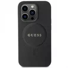 Guess GUHMN61PSAHMCK iPhone 11 Xr 61 czarnyblack hardcase Saffiano MagSafe Telefony i akcesoria Akcesoria telefoniczne Etui