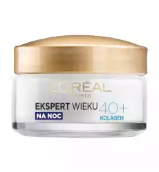 LOreal Paris Ekspert Wieku Przeciwzmarszczkowy krem nawilżający na noc 40 50ml Zdrowie i uroda Kosmetyki i akcesoria Pielęgnacja twarzy Kremy do twarzy