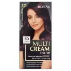 Joanna Multi Cream Color farba do włosów 37 Soczysta Oberżyna Zdrowie i uroda Kosmetyki i akcesoria Pielęgnacja i stylizacja włosów