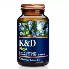 DOCTOR LIFE K2 D3 Special w oleju z czarnuszki K2 180MCG K1 20MCG 2000iu D3 suplement diety 120 kapsułek Artykuły Spożywcze Produkty dietetyczne Suplementy