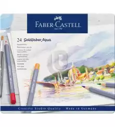 KREDKI AKWARELOWE GOLDFABER AQUA FABERCASTELL 24 KOLORY Biuro i firma Akcesoria biurowe Artykuły plastyczne