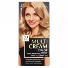 Joanna Multi Cream Color farba do włosów 31 Piaskowy Blond Zdrowie i uroda Kosmetyki i akcesoria Pielęgnacja i stylizacja włosów