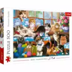 Puzzle 500 el Kocia rodzina Trefl Dla dziecka Zabawki Puzzle