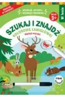 Szukaj i znajdź Kolorowe łamigłówki W lesie Książki Dla dzieci