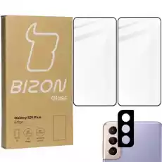 Szkło hartowane Bizon Glass Edge 2 sztuki ochrona na obiektyw Galaxy S21 Plus 5G czarne Telefony i akcesoria Akcesoria telefoniczne Folie ochronne