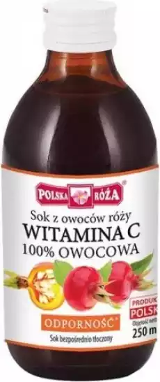 Sok z owoców dzikiej róży z Witaminą C 100 250 ml Artykuły Spożywcze Napoje