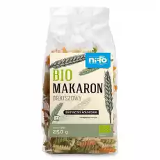 Makaron Orkiszowy Trójkolorowy Ślimaczki Bio 250 g Niro Artykuły Spożywcze